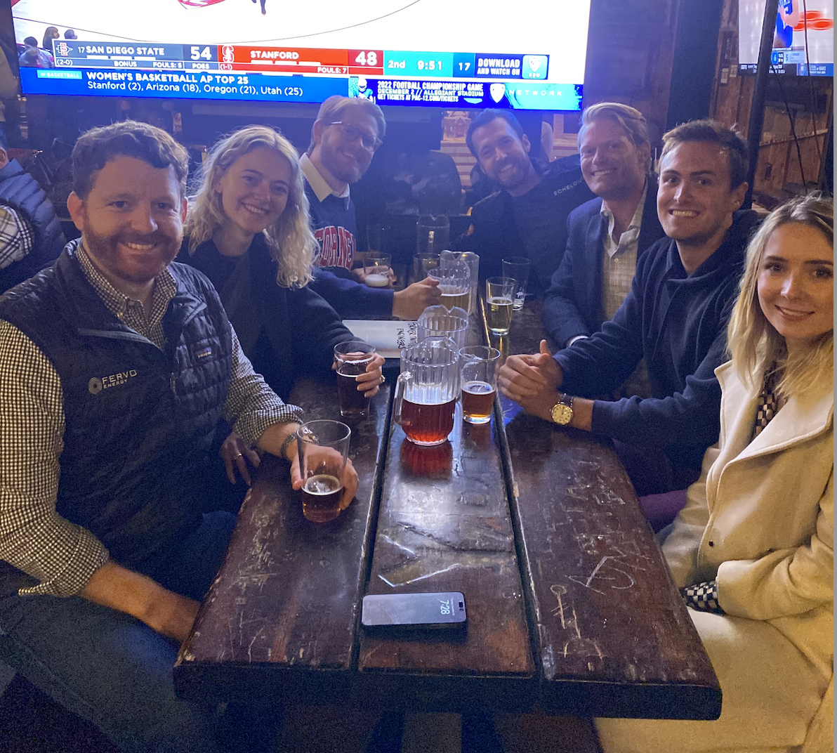 SCV community members at happy hour