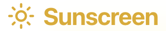 Sunscreen Logo